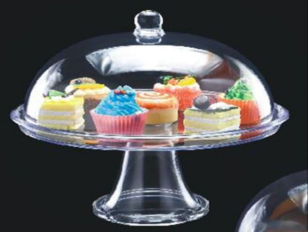 Підставка для торту з кришкою 345*345*210 мм One Chef