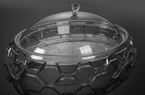 Підставка для торту з кришкою акрил 470*365*190 мм One Chef