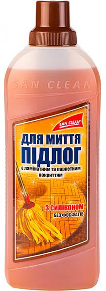 Засіб для миття підлоги САН-КЛИН паркет, ламинат 1 л