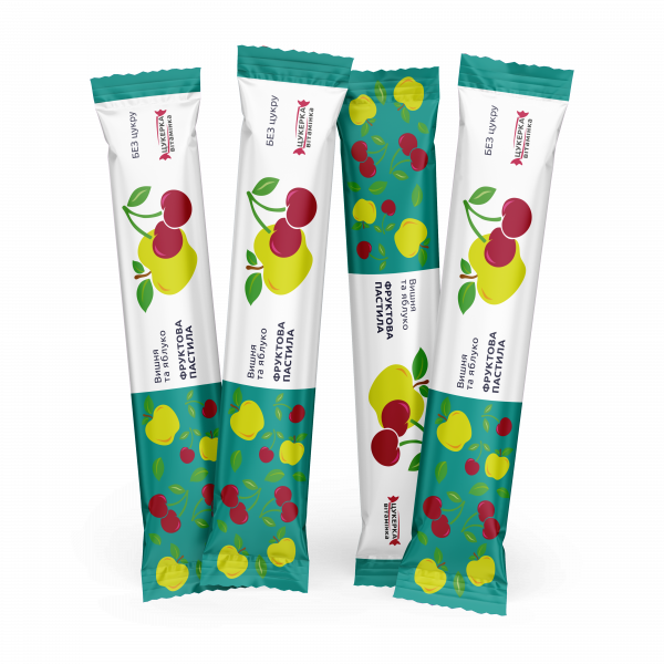 Фруктова пастила Вишня-яблуко 15 гр