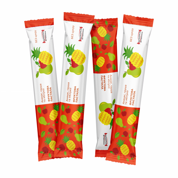 Фруктова пастила Ананас, груша та яблуко 15 гр