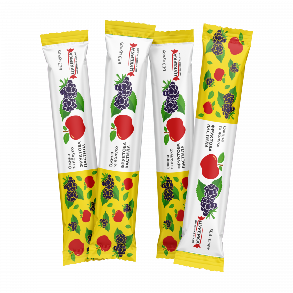 Фруктова пастила Ожина-яблуко 15 гр