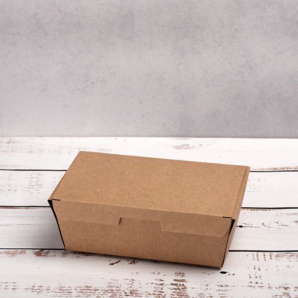 Коробка картонна для суші та других страв 165*105*58 мм КРАФТ