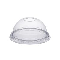 Кришка пластикова на РЕТ Люкс купол з отвором 100 шт