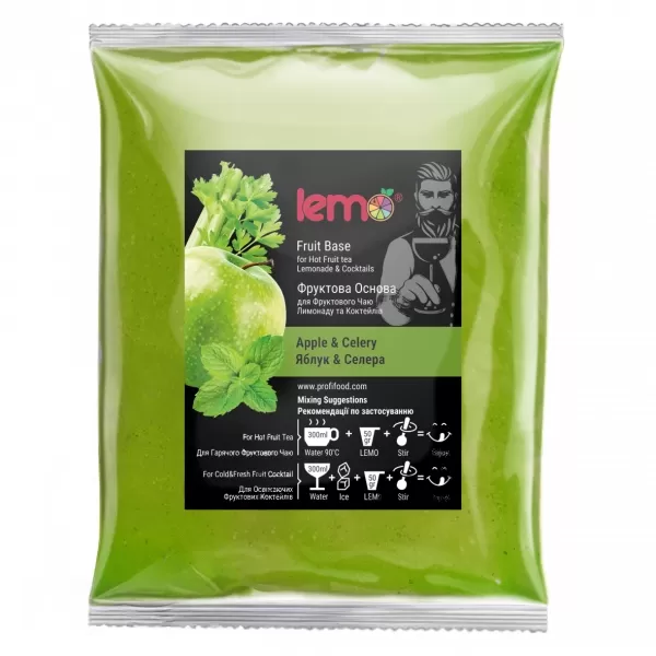 Концентрат для лимонаду та чаю LEMO Яблуко-Селера 1 кг