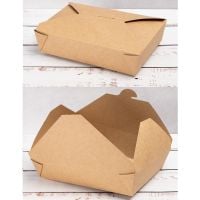 Упаковка для вторых блюд 1500 мл 195*138*48 мм КРАФТ