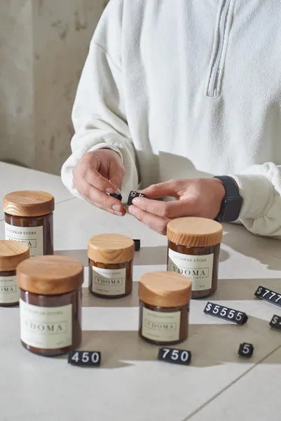 Набір пластикових цінників з цифрами 100 шт 10*15 мм розмір L