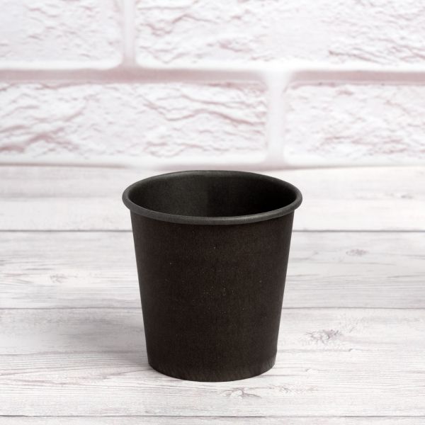 Стакан паперовий 110 мл Антрацит