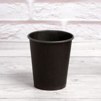 Стакан паперовий 175 мл Антрацит