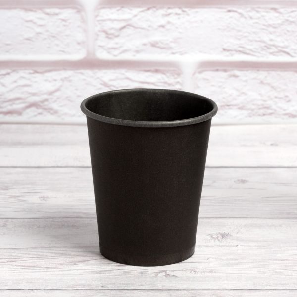 Стакан паперовий 175 мл Антрацит
