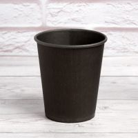 Стакан паперовий 270 мл Антрацит