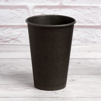 Стакан паперовий 340 мл Антрацит