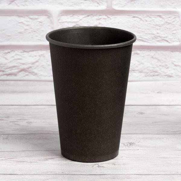 Стакан паперовий 340 мл Антрацит