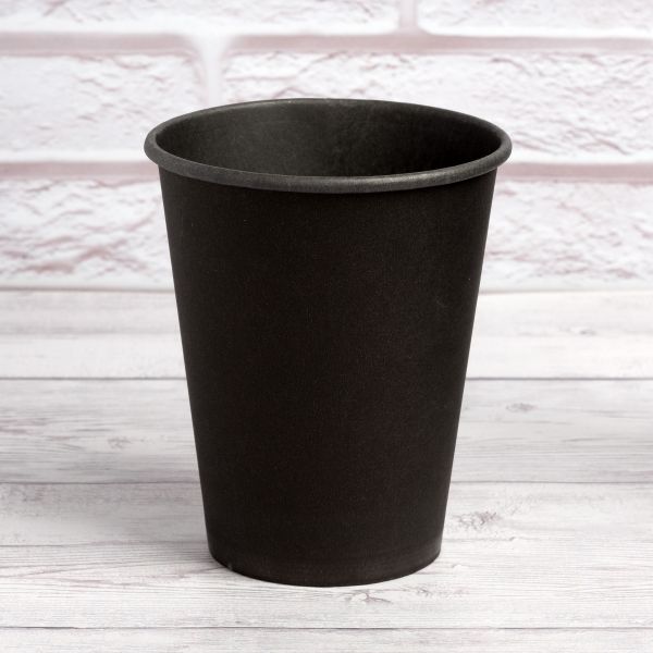 Стакан паперовий 400 мл Антрацит