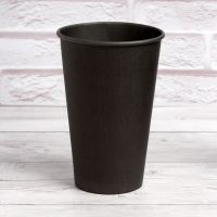 Стакан паперовий 500 мл Антрацит