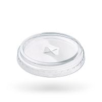 Кришка пластикова на РЕТ Light плоска з Х отвором 100 шт