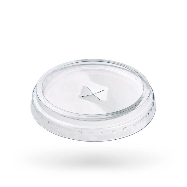 Кришка пластикова на РЕТ Light плоска з Х отвором 100 шт