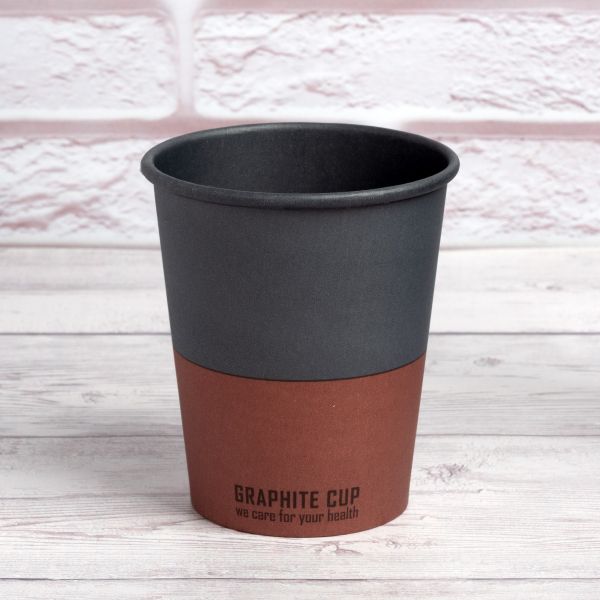 Стакан паперовий 270 мл GRAPHITE CUP