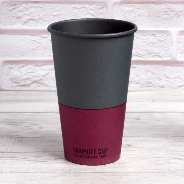 Стакан паперовий 500 мл GRAPHITE CUP