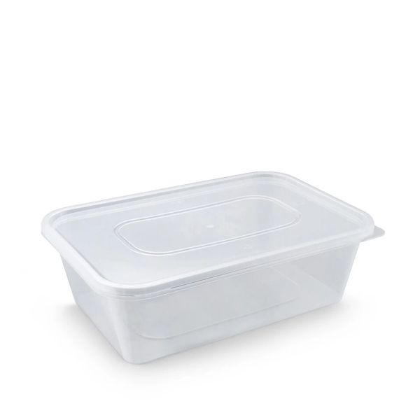 Контейнер прямокутний з кришкою РР 650 мл 173*114*55 мм ПРОЗОРИЙ