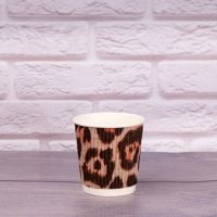  Гофростакан 110 мл Леопард 30 шт