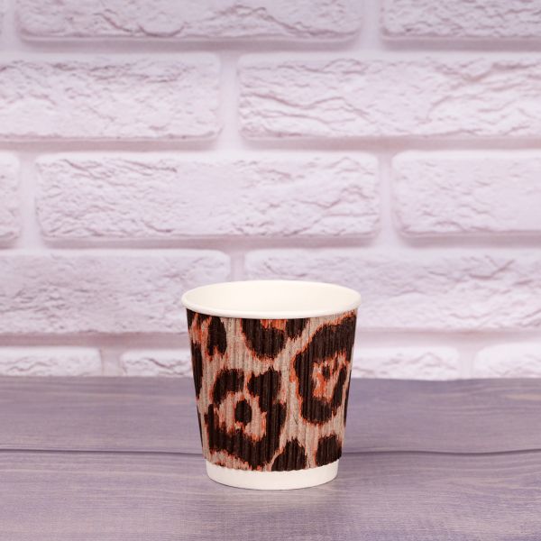 Гофростакан 110 мл Леопард
