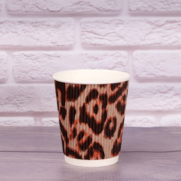 Гофростакан 270 мл Леопард