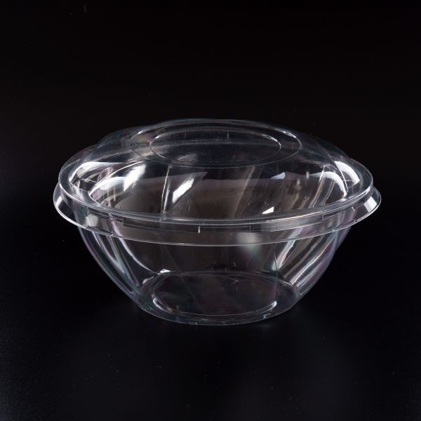 Салатник з кришкою РЅ 1200 мл d-198 мм h-100 мм ПРОЗОРИЙ