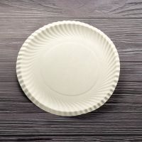 Тарілка паперова не ламінована d-18,5 см БІЛА 100 шт