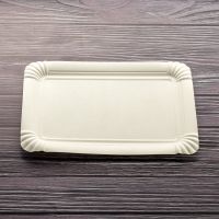 Тарілка паперова не ламінована 22*15 см БІЛА 100 шт