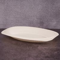 Блюдо БИО 32*21*3 см из кукурузного крахмала 100 шт