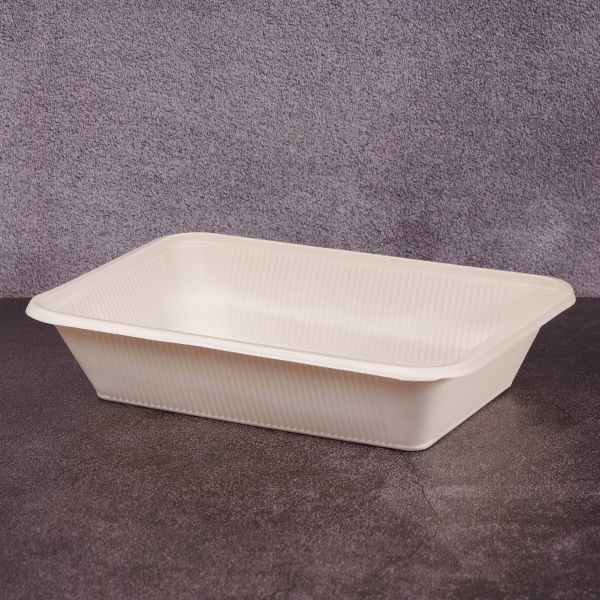 Лоток БІО 1300 мл 263*184*56 мм з кукурудзяного крохмалю 150 шт