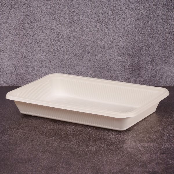 Лоток БІО 800 мл 263*184*34 мм з кукурудзяного крохмалю 150 шт