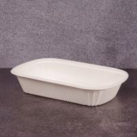 Лоток БИО 800 мл 225*140*51 мм из кукурузного крахмала 200 шт