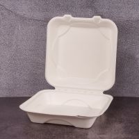 Ланч-бокс для бургера БІО 230*230*80 мм з цукрової тростини 50 шт