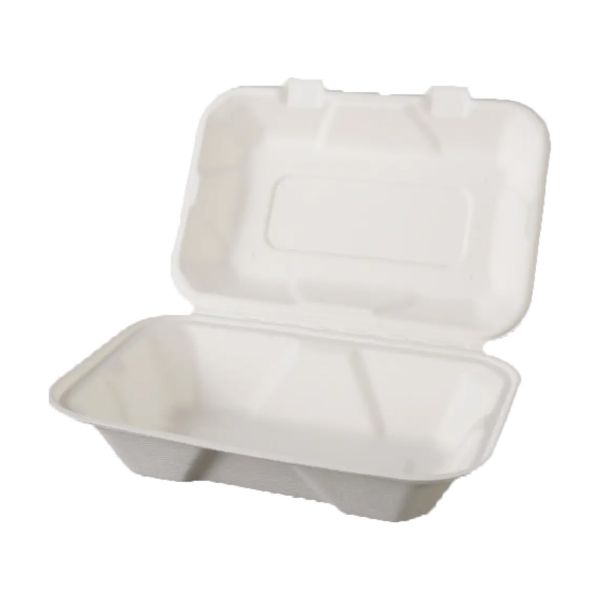 Ланч-бокс БІО 230*159*80 мм з цукрової тростини 50 шт