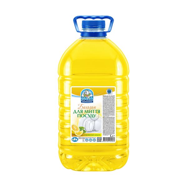 Бальзам для миття посуду BALU Соковитий лимон 5 л РЕТ