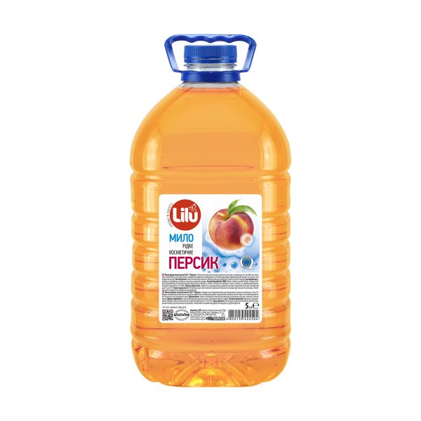 Мило рідке косметичне LILU Персик 5 л РЕТ