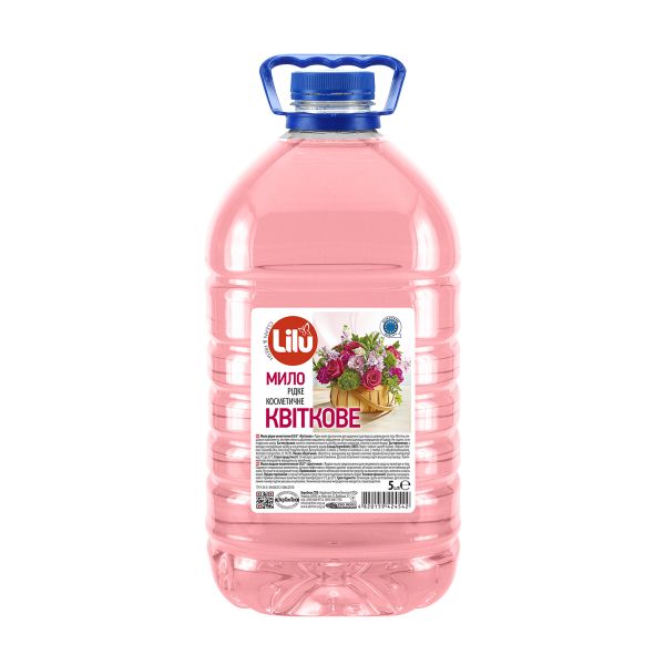Мило рідке косметичне LILU Квіткове 5 л РЕТ