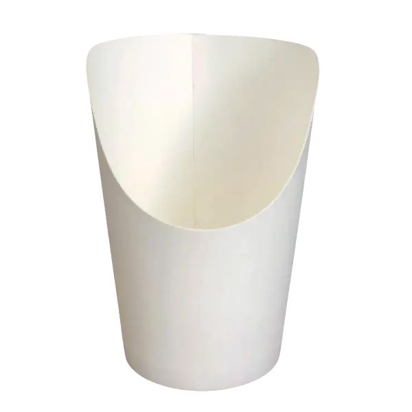 Стакан паперовий для снеків 400 мл 85*115 мм БІЛИЙ