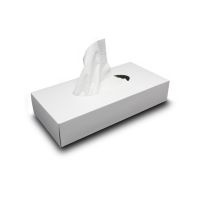 Серветки косметичні 19*21 см 2 шари білі 100 шт коробка