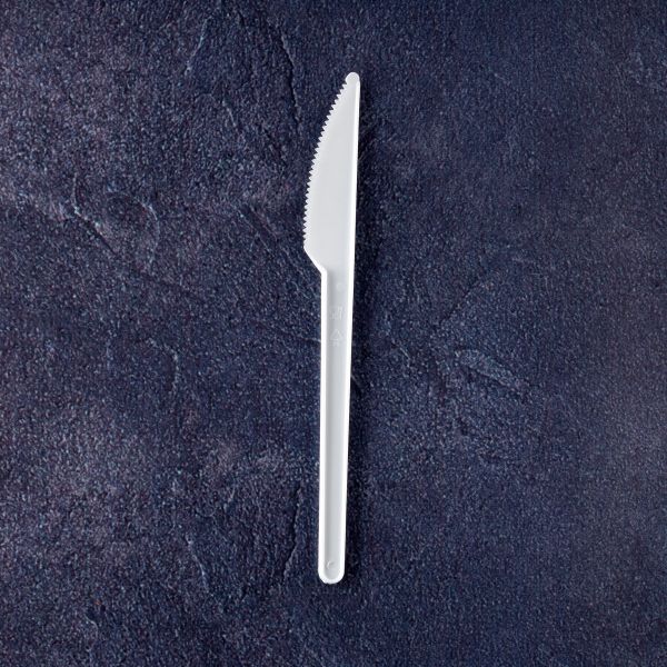 Ніж 16 см БІЛИЙ 100 шт