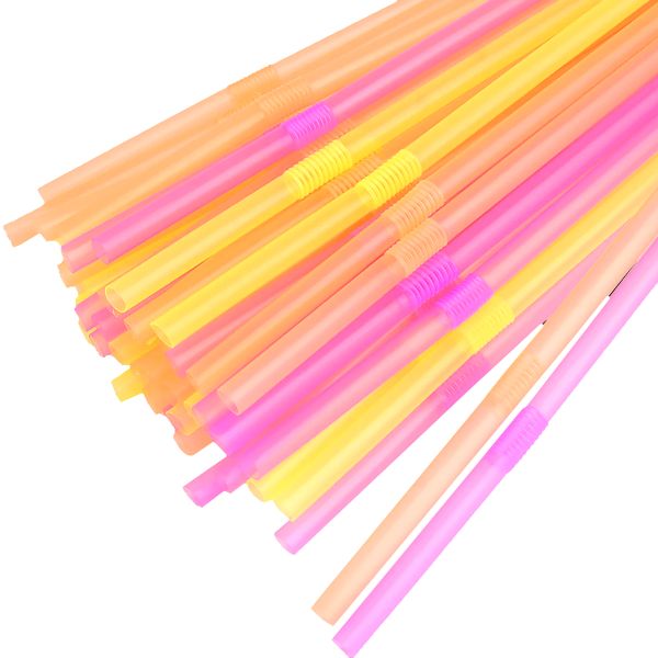Трубочки з гофрой d-4.8 мм L-210 мм люмінісцентні 200 шт