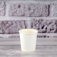 Стакан бумажный двухслойный белый 110 мл