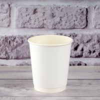 Стакан паперовий двошаровий білий 270 мл