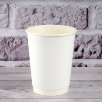 Стакан паперовий двошаровий білий 400 мл
