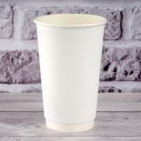 Стакан паперовий двошаровий білий 500 мл