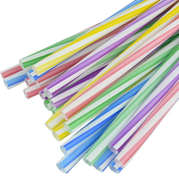 Трубочки Фреш d-8.0 мм L-250 мм кольорові спіраль 500 шт