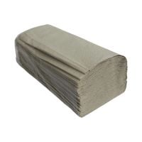 Рушники паперові V 25х22 см 1 шар макулатурні сірі 160 шт