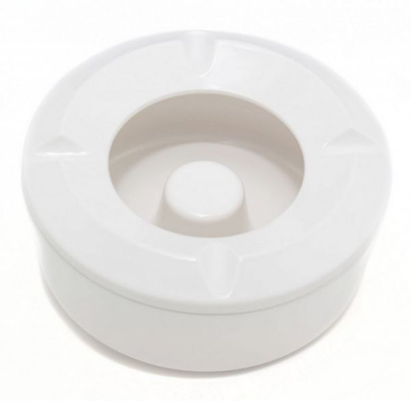 Попільничка вітрозахисна з кришкою з меламіну біла One Chef